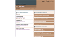 Desktop Screenshot of petrozseny.adatbank.transindex.ro