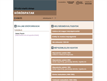 Tablet Screenshot of korospatak.adatbank.transindex.ro