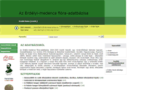 Desktop Screenshot of flora.adatbank.transindex.ro