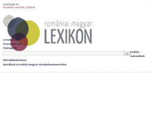 Tablet Screenshot of lexikon.adatbank.transindex.ro