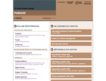 Tablet Screenshot of parajd.adatbank.transindex.ro
