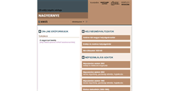 Desktop Screenshot of nagyernye.adatbank.transindex.ro