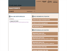 Tablet Screenshot of nagyernye.adatbank.transindex.ro