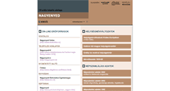 Desktop Screenshot of nagyenyed.adatbank.transindex.ro