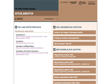 Tablet Screenshot of gyulakuta.adatbank.transindex.ro