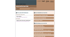 Desktop Screenshot of hegykozcsatar.adatbank.transindex.ro