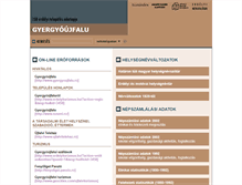 Tablet Screenshot of gyergyoujfalu.adatbank.transindex.ro