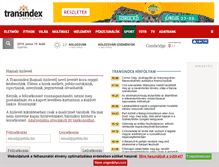 Tablet Screenshot of hirlevel.transindex.ro