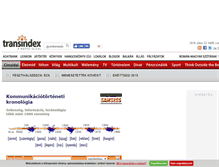 Tablet Screenshot of kommunikacio.transindex.ro