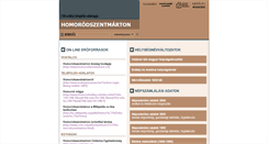 Desktop Screenshot of homorodszentmarton.adatbank.transindex.ro