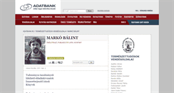 Desktop Screenshot of markobalint.adatbank.transindex.ro