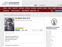 Tablet Screenshot of markobalint.adatbank.transindex.ro