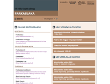 Tablet Screenshot of farkaslaka.adatbank.transindex.ro