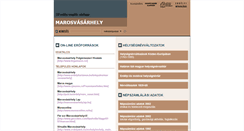 Desktop Screenshot of marosvasarhely.adatbank.transindex.ro