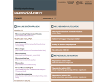 Tablet Screenshot of marosvasarhely.adatbank.transindex.ro