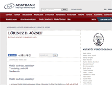Tablet Screenshot of lorincz.adatbank.transindex.ro