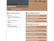 Tablet Screenshot of mezopanit.adatbank.transindex.ro