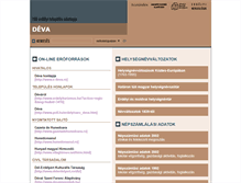 Tablet Screenshot of deva.adatbank.transindex.ro