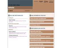 Tablet Screenshot of bogoz.adatbank.transindex.ro