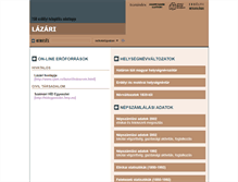 Tablet Screenshot of lazari.adatbank.transindex.ro