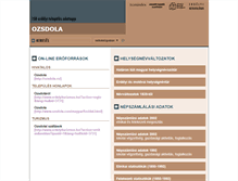 Tablet Screenshot of ozsdola.adatbank.transindex.ro