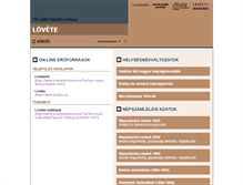 Tablet Screenshot of lovete.adatbank.transindex.ro