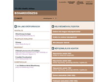 Tablet Screenshot of bihardioszeg.adatbank.transindex.ro