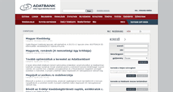 Desktop Screenshot of adatbank.transindex.ro