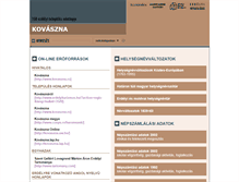 Tablet Screenshot of kovaszna.adatbank.transindex.ro