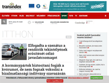 Tablet Screenshot of itthon.transindex.ro