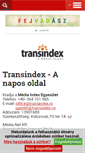 Mobile Screenshot of impresszum.transindex.ro