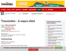 Tablet Screenshot of impresszum.transindex.ro