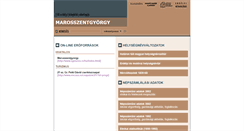 Desktop Screenshot of marosszentgyorgy.adatbank.transindex.ro