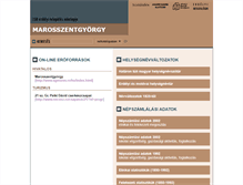 Tablet Screenshot of marosszentgyorgy.adatbank.transindex.ro