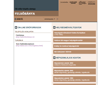 Tablet Screenshot of felsobanya.adatbank.transindex.ro