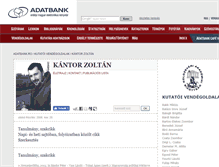 Tablet Screenshot of kantor.adatbank.transindex.ro